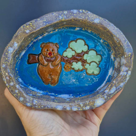 Light Coloured Bear Trinket Dish