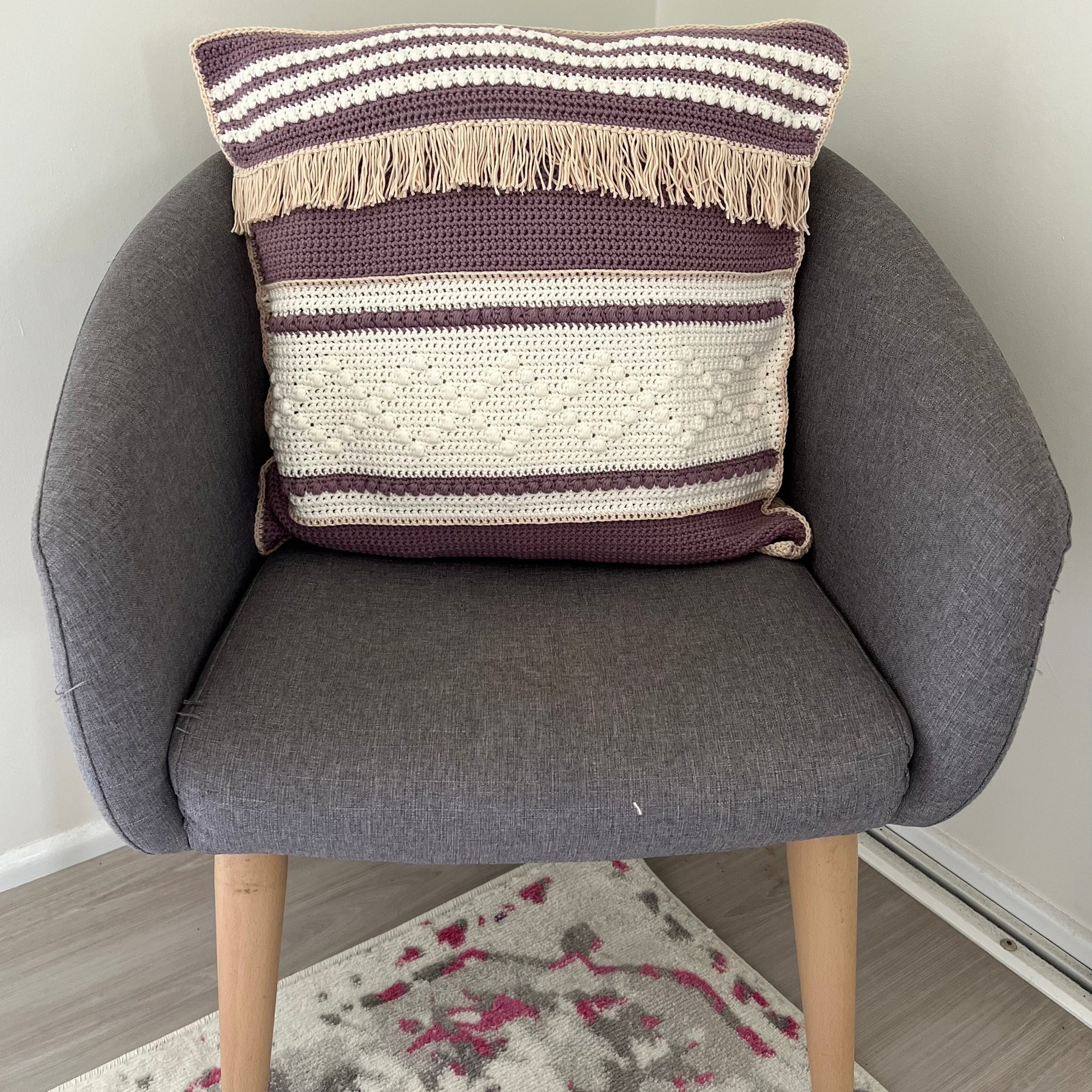 Crochet Boho Cushion