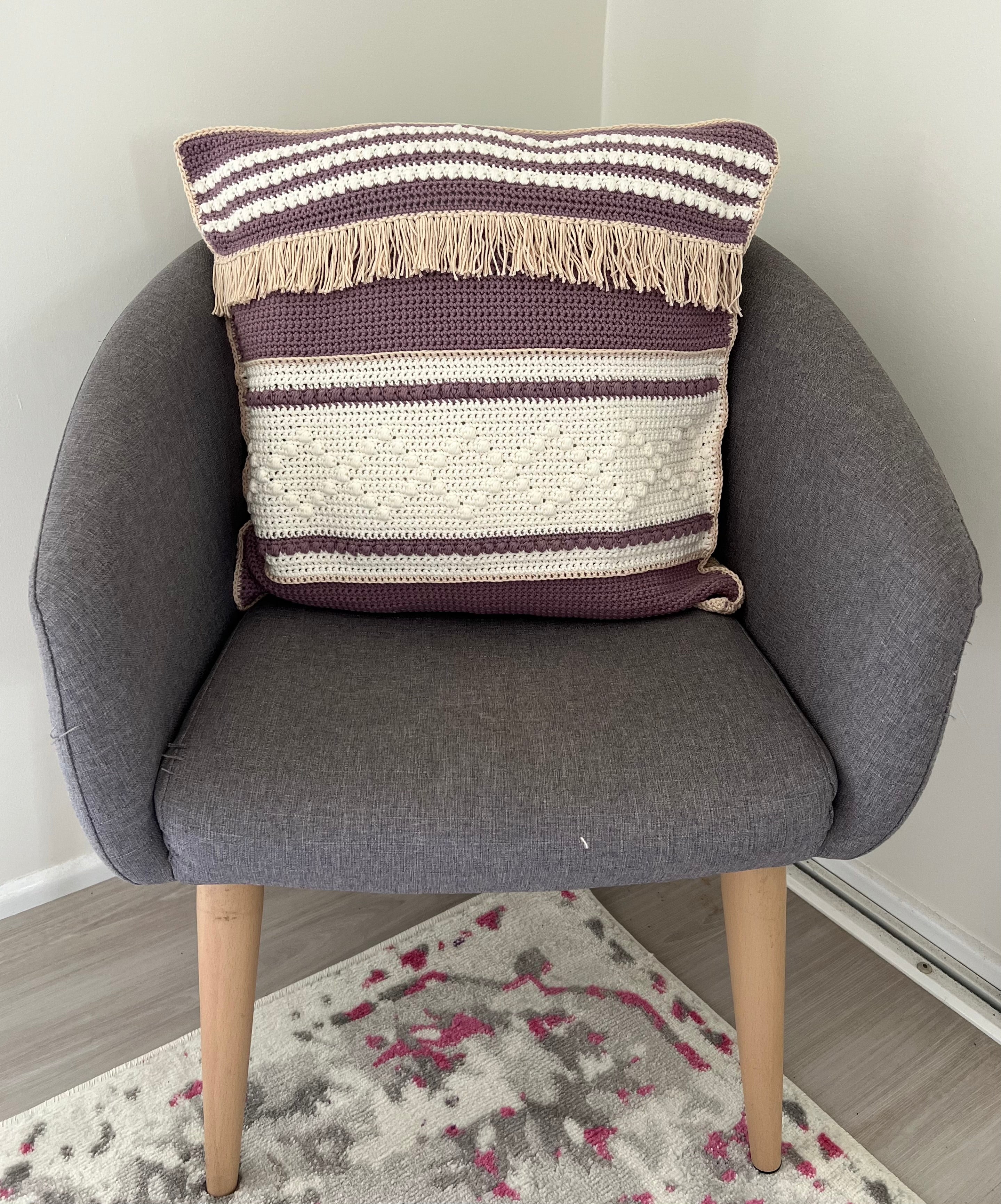 Crochet Boho Cushion