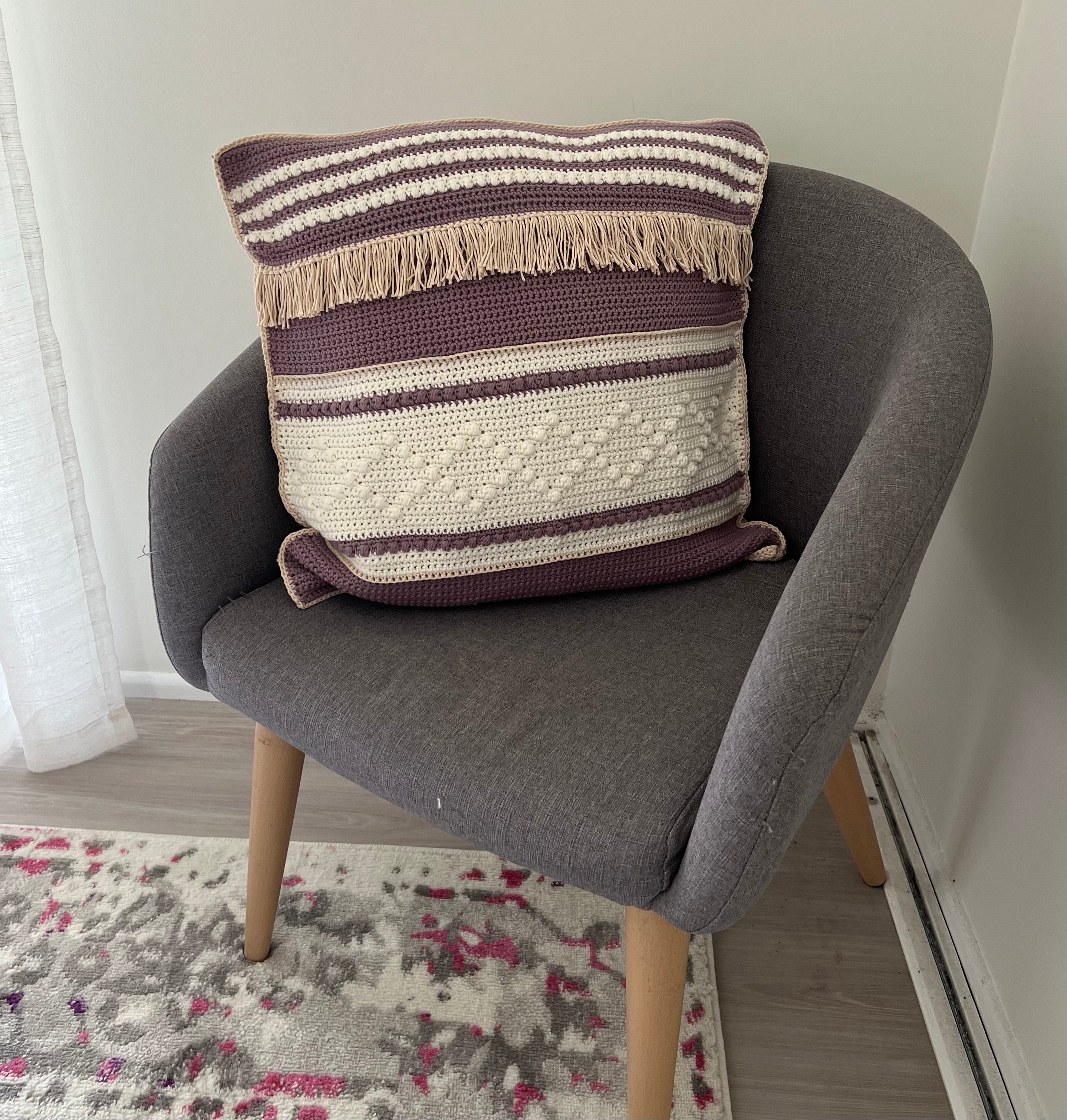 Crochet Boho Cushion
