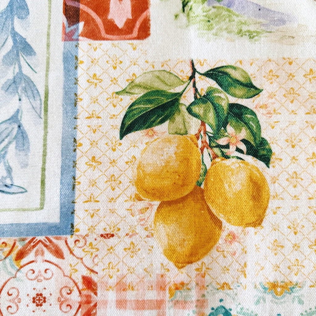 Amalfi coast Japanese style cross back kitchen apron. Crafting, gardening, no ties apron.