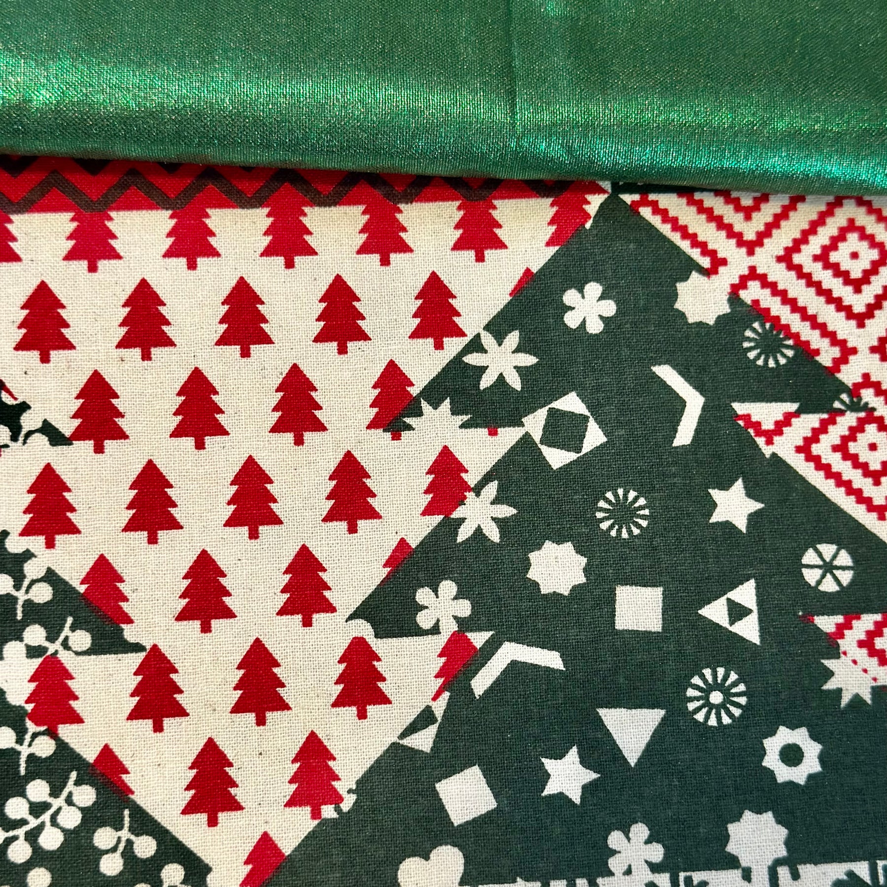 Handmade quilted Christmas stockings personalise with name or initials