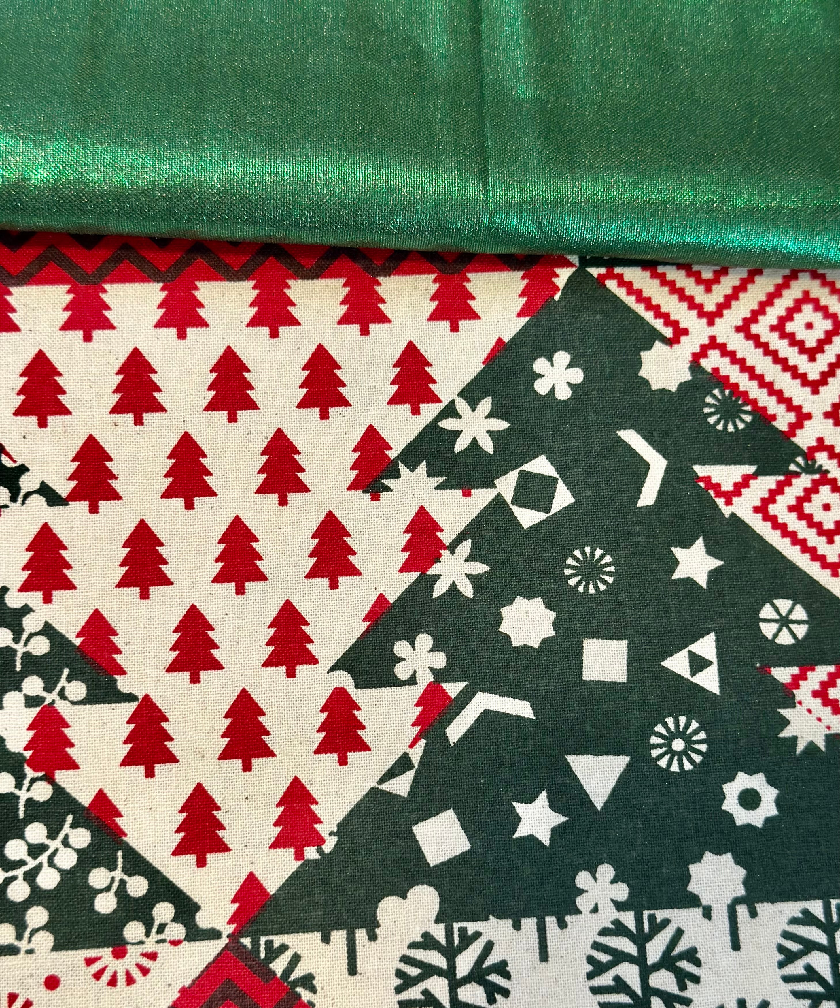 Handmade quilted Christmas stockings personalise with name or initials