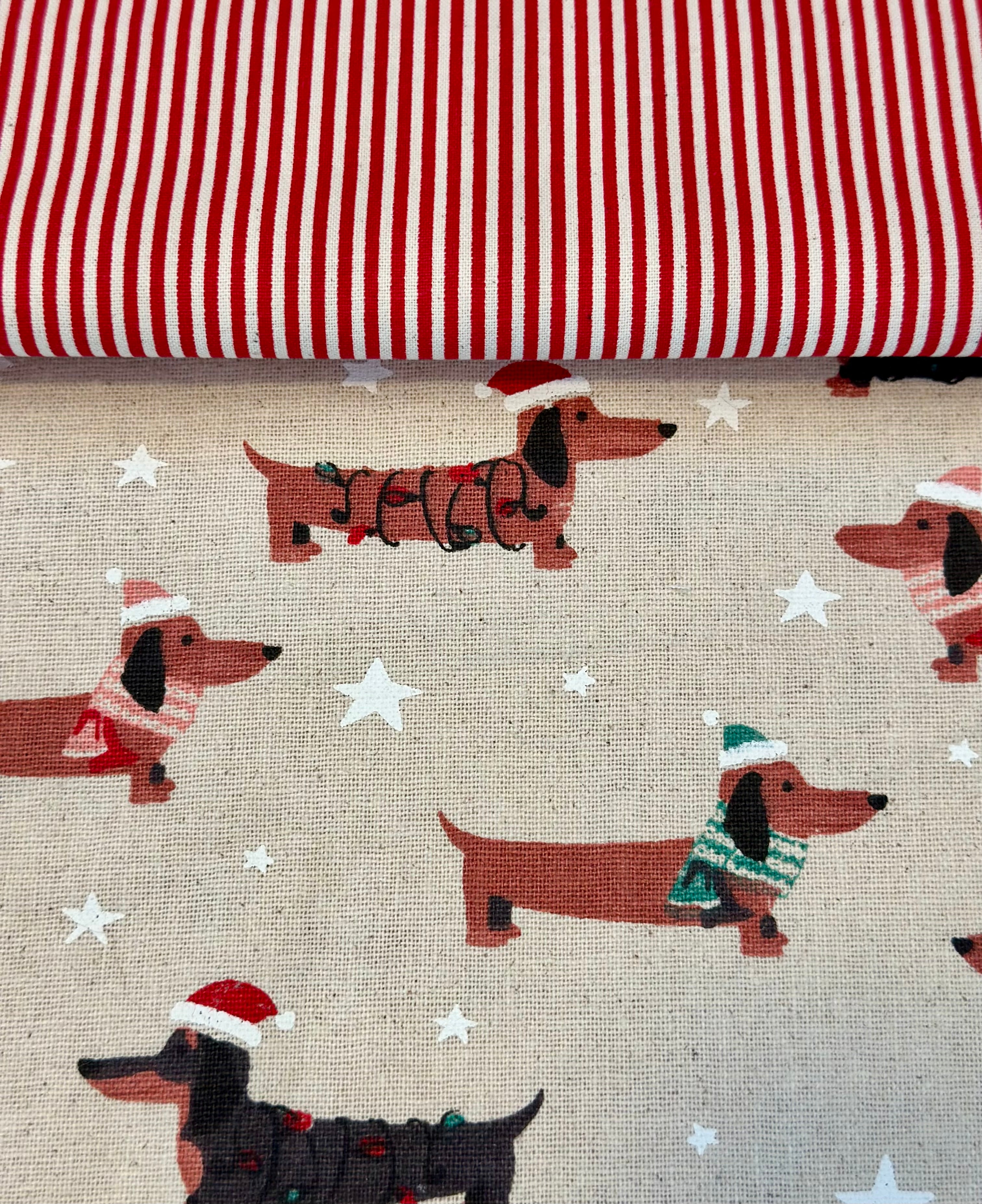 Handmade quilted Christmas stockings personalise with name or initials