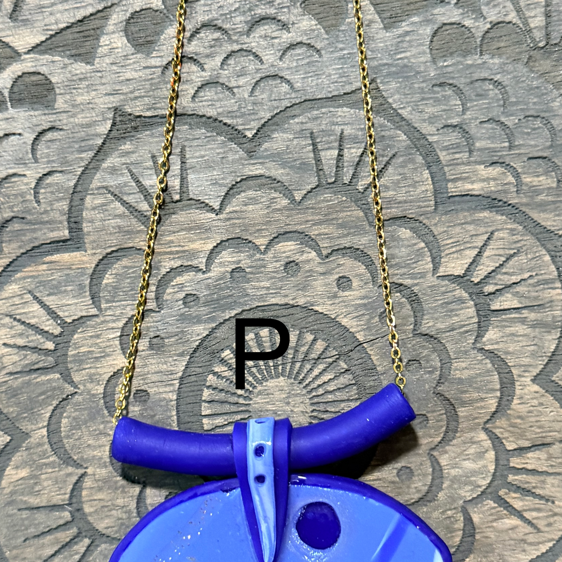Galaxy Collection Polymer Clay Pendant Necklaces | Handmade Blue Abstract Statement Jewellery