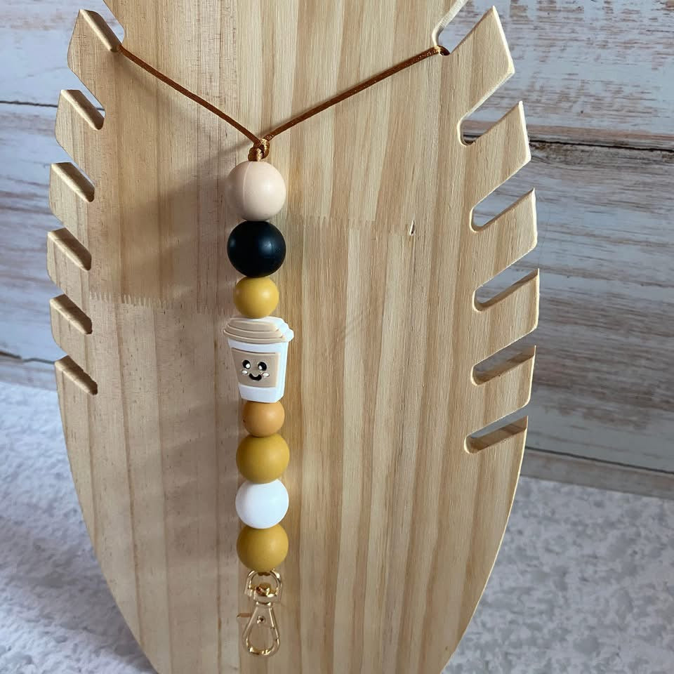 Coffee Silicone Lanyards