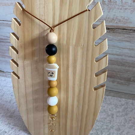 Coffee Silicone Lanyards