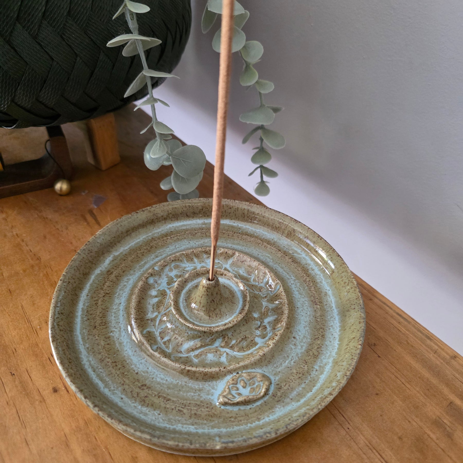 Handmade Rustic Pottery incense plates