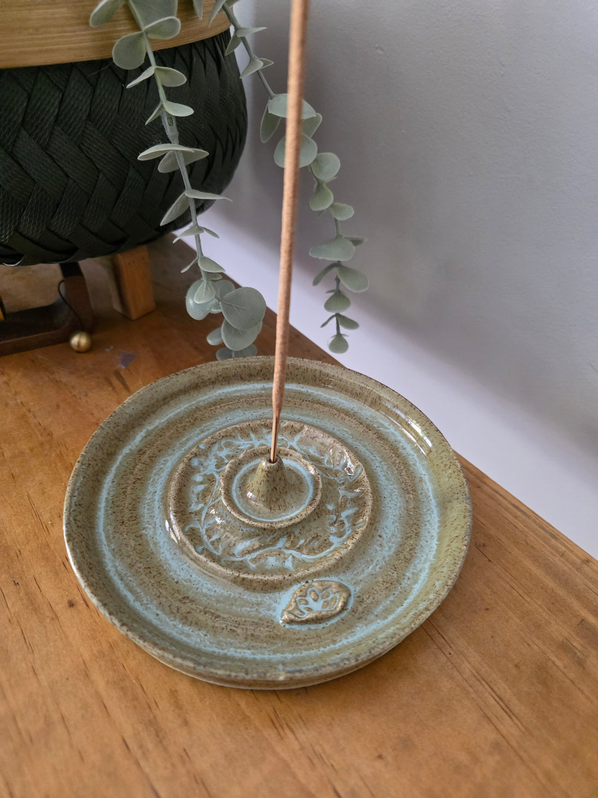 Handmade Rustic Pottery incense plates