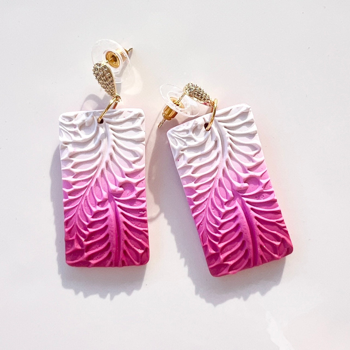 Earrings~Dangles~Botanical~Ombré
