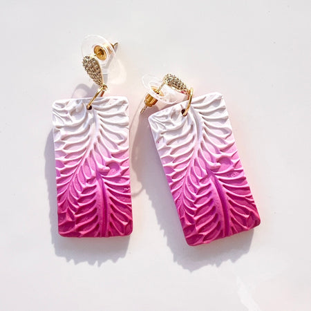 Earrings~Dangles~Botanical~Ombré