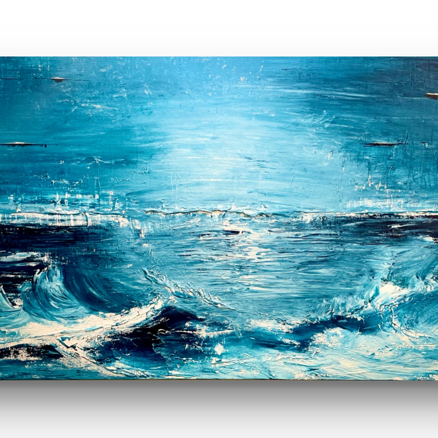 Beyond the Churn - Large Textured Acrylic on canvas