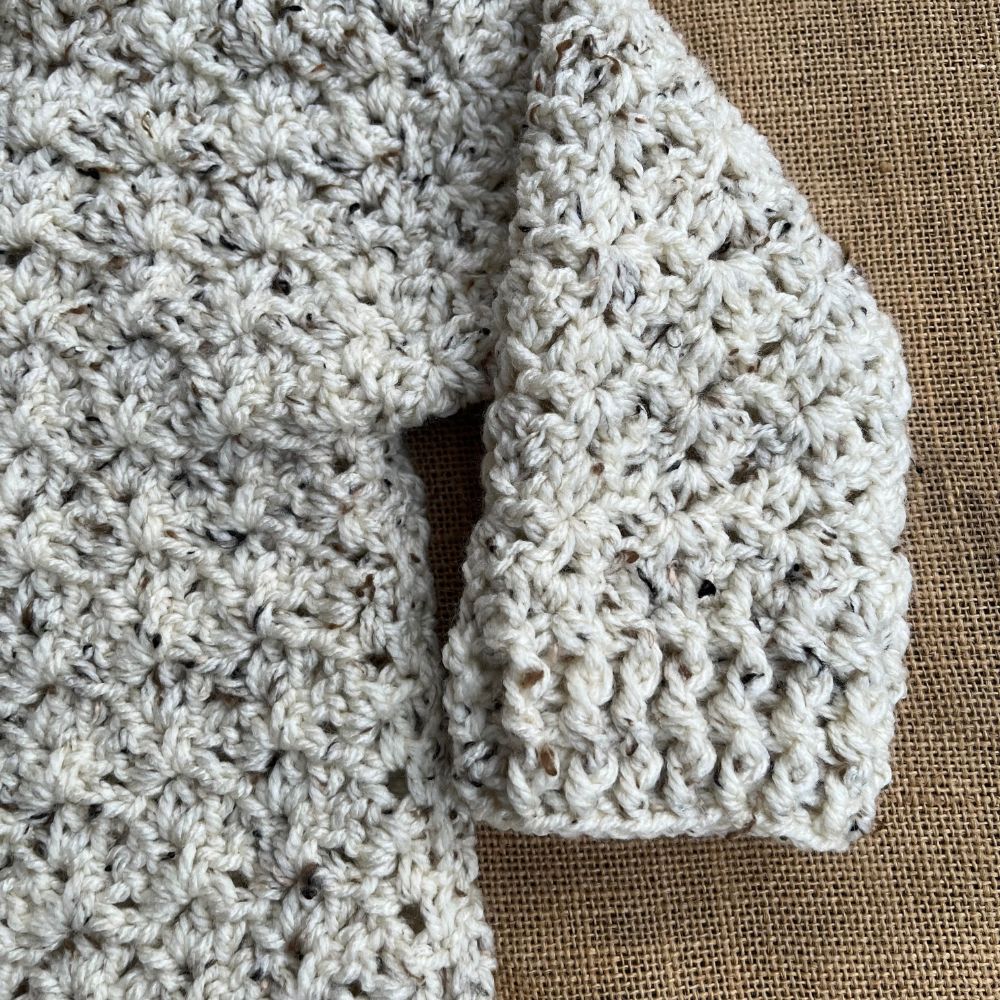 Handmade crochet toddler jumper with collar | size 3/4 Toddler