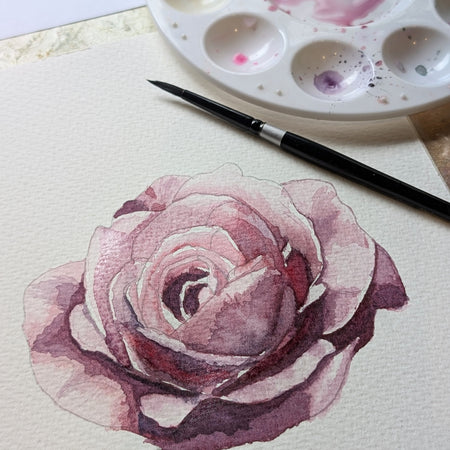 June Rose | Original Watercolour Painting | Botanical Wall Art