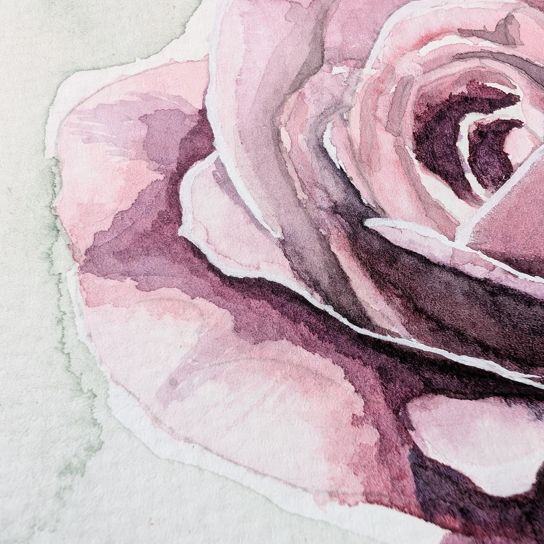 June Rose | Original Watercolour Painting | Botanical Wall Art
