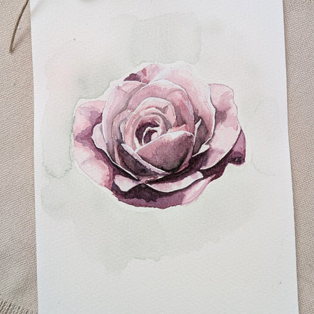 June Rose | Original Watercolour Painting | Botanical Wall Art