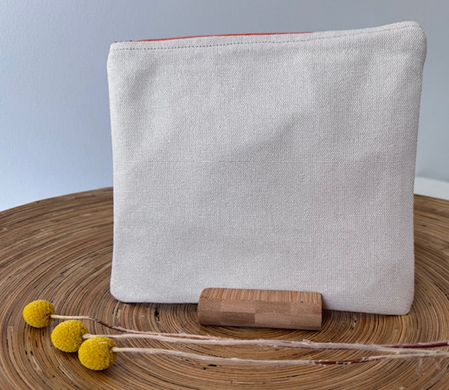 Zipper Pouch - Textile Collage - Water Dreaming