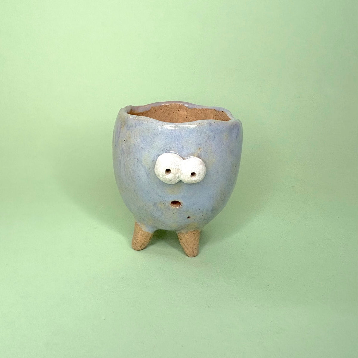 Ceramic tiny monster pot for cactus & succulent