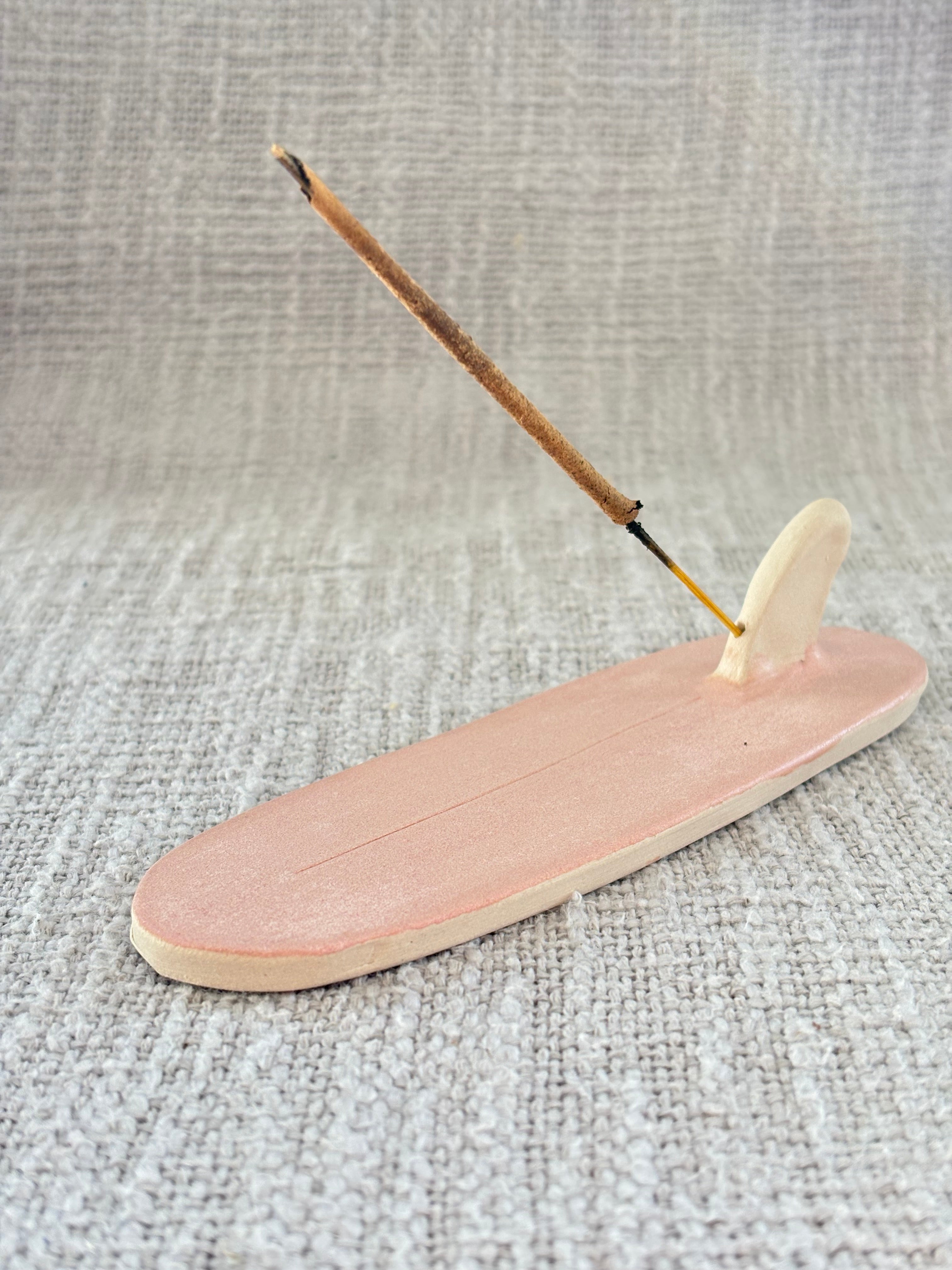 Surfboard Incense Holder - Coral