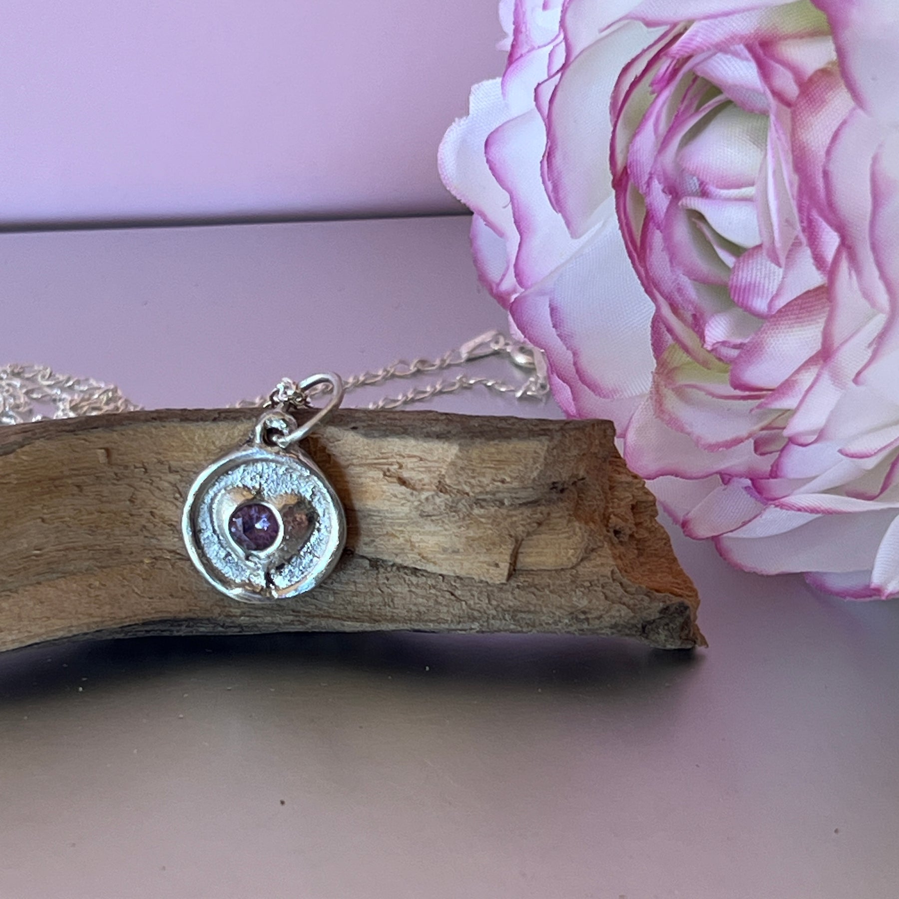 “My Heart” - Amethyst Pendant
