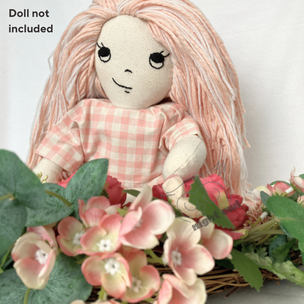 Doll Dress| 53cm Doll Wardrobe Collection| Woodland Garden and Gingham