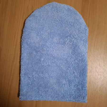 STOMA BAG COVER LARGE BLUE TOWELING  Suitable for Ileostomy, Colostomy, Urostomy