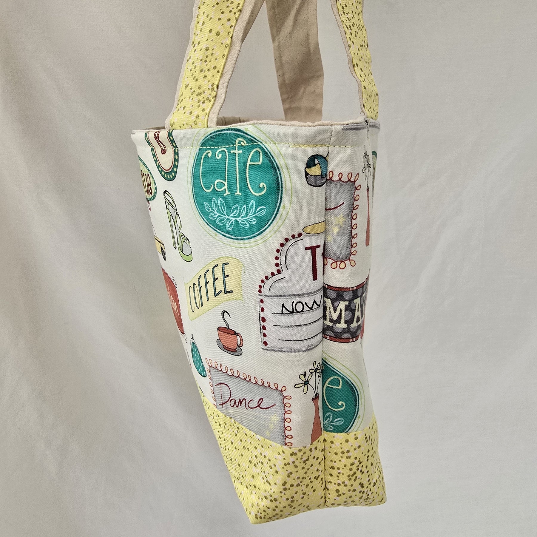 Handmade | Classic Handbag | Coffee Cafe Print | Coffee Cafe Collection