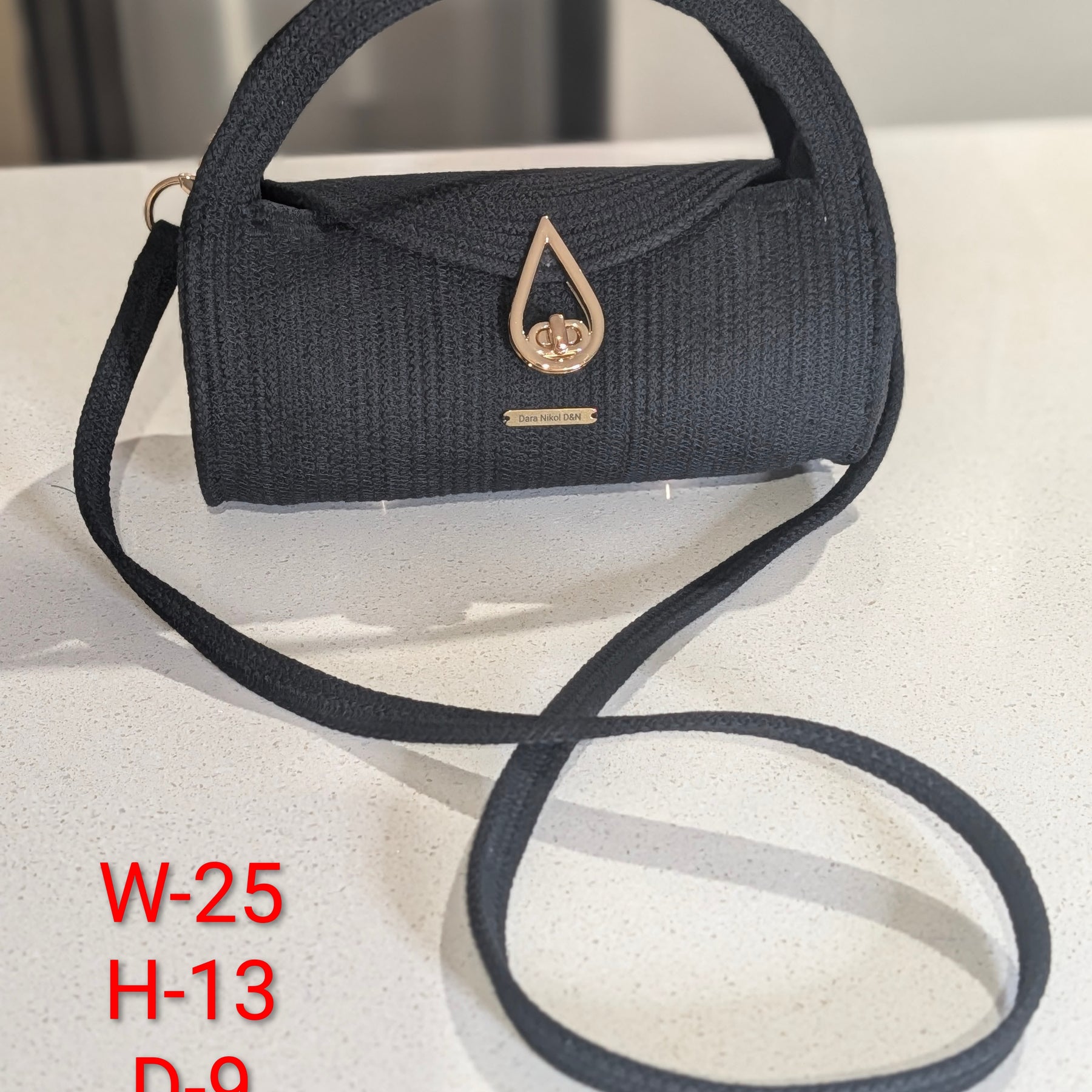 "Barrel" (XS) Handmade Cotton Cord Bag - Custom Colors