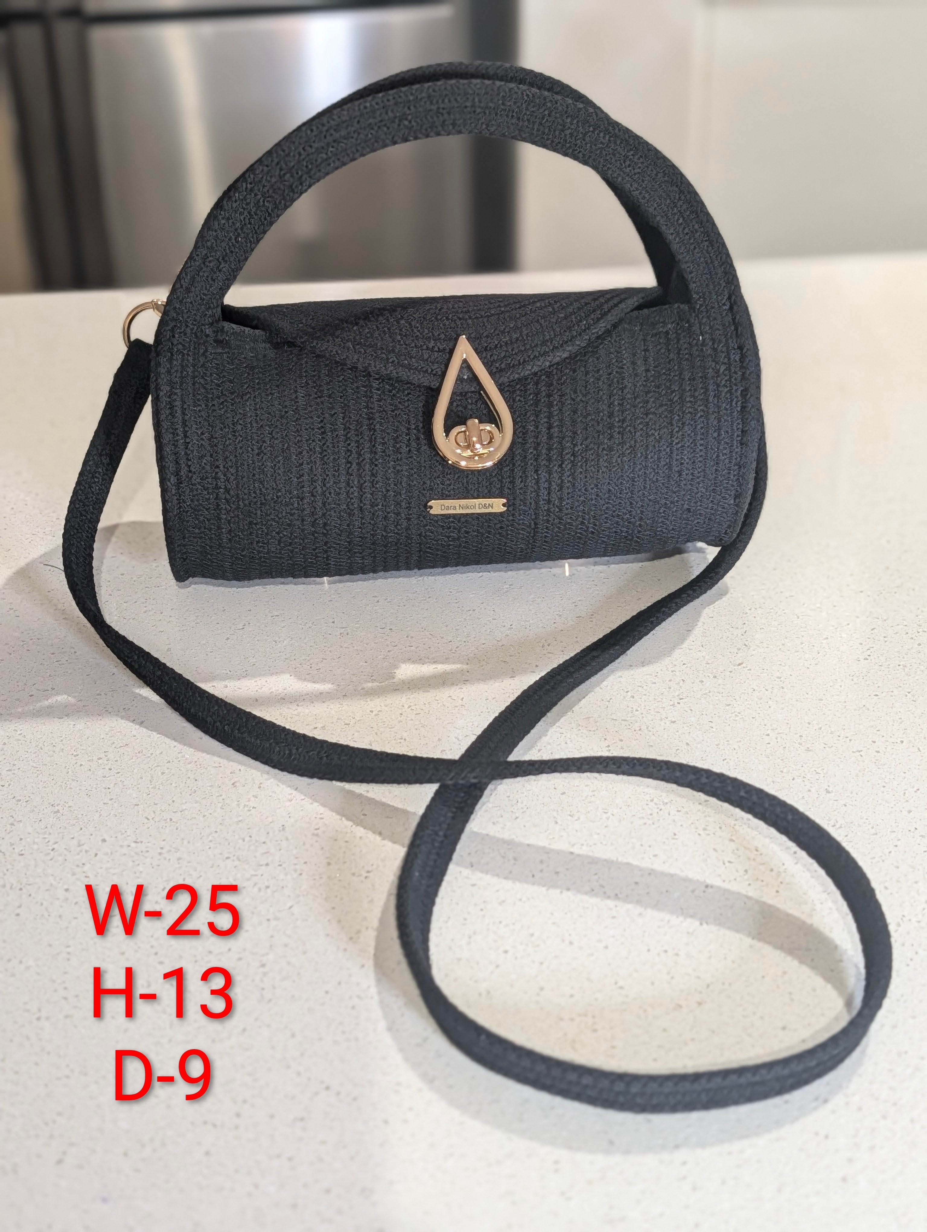 "Barrel" (XS) Handmade Cotton Cord Bag - Custom Colors
