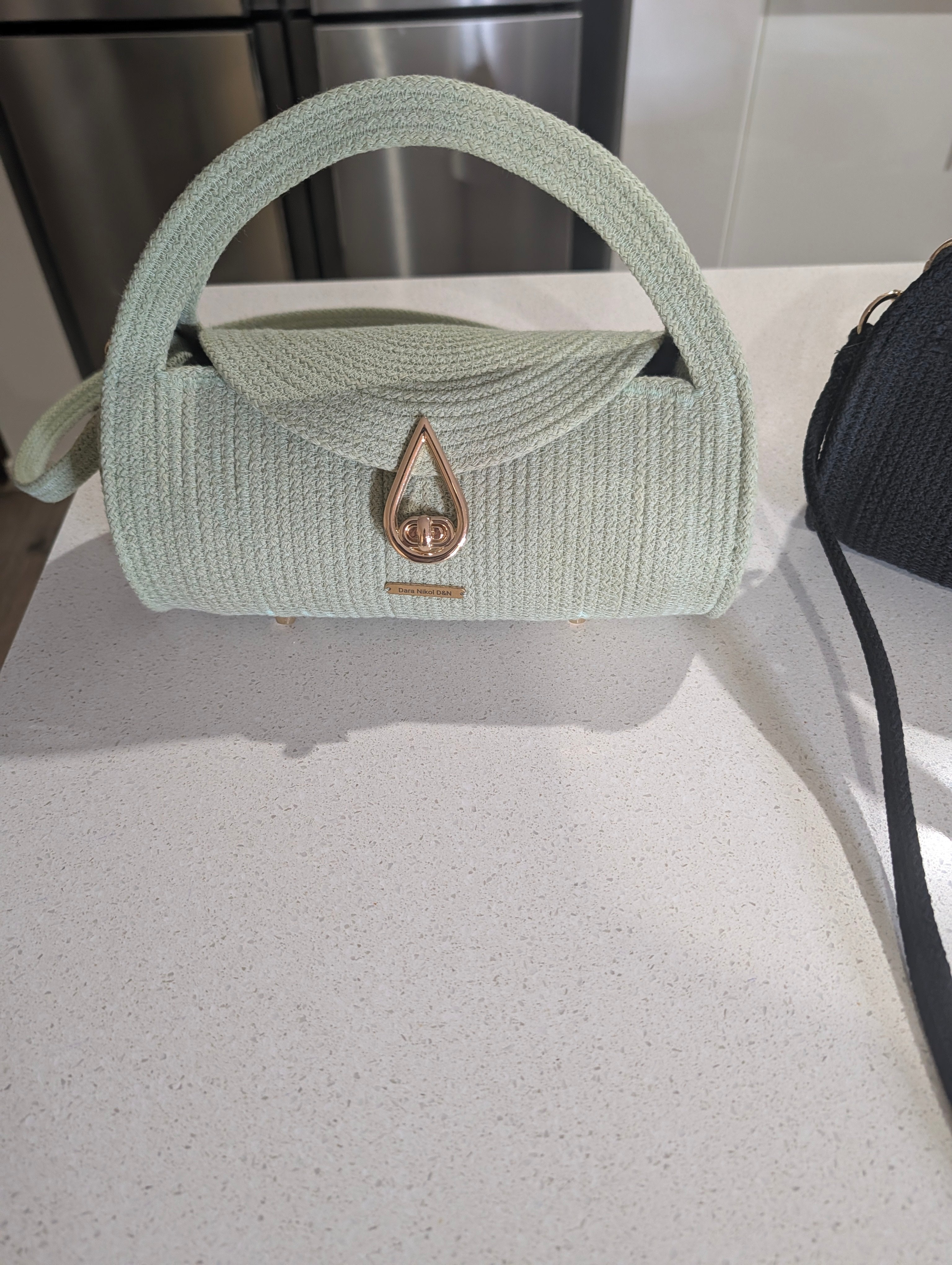 "Barrel" (XS) Handmade Cotton Cord Bag - Custom Colors
