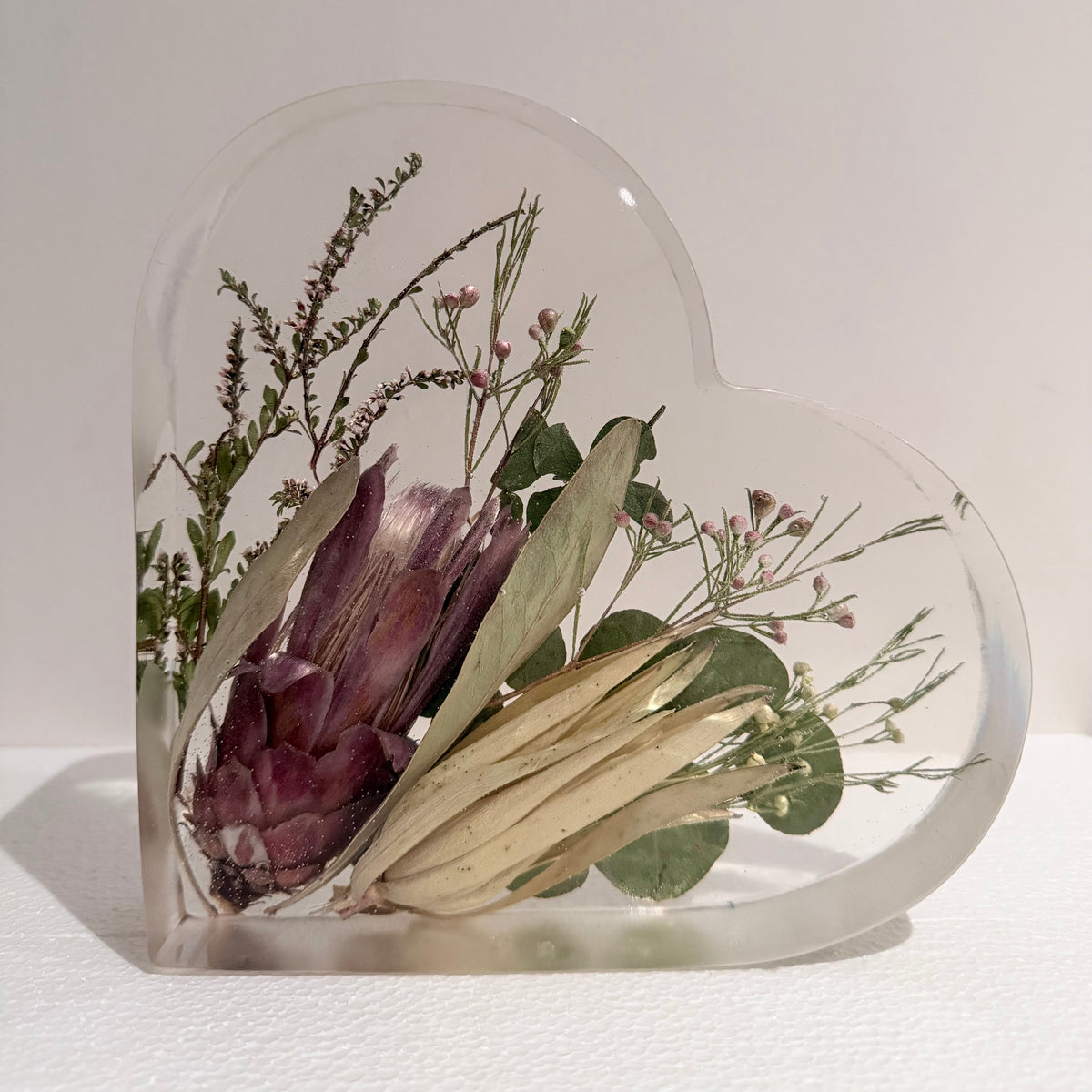 Custom Order for Danielle - Deposit for Floral Resin Display Heart