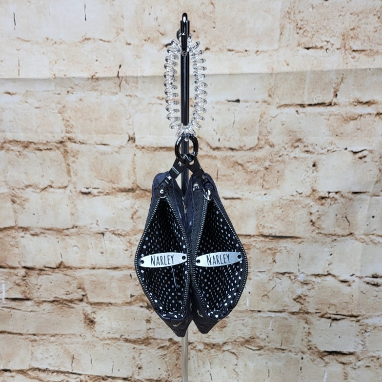 Black Cats Double Coin Purse