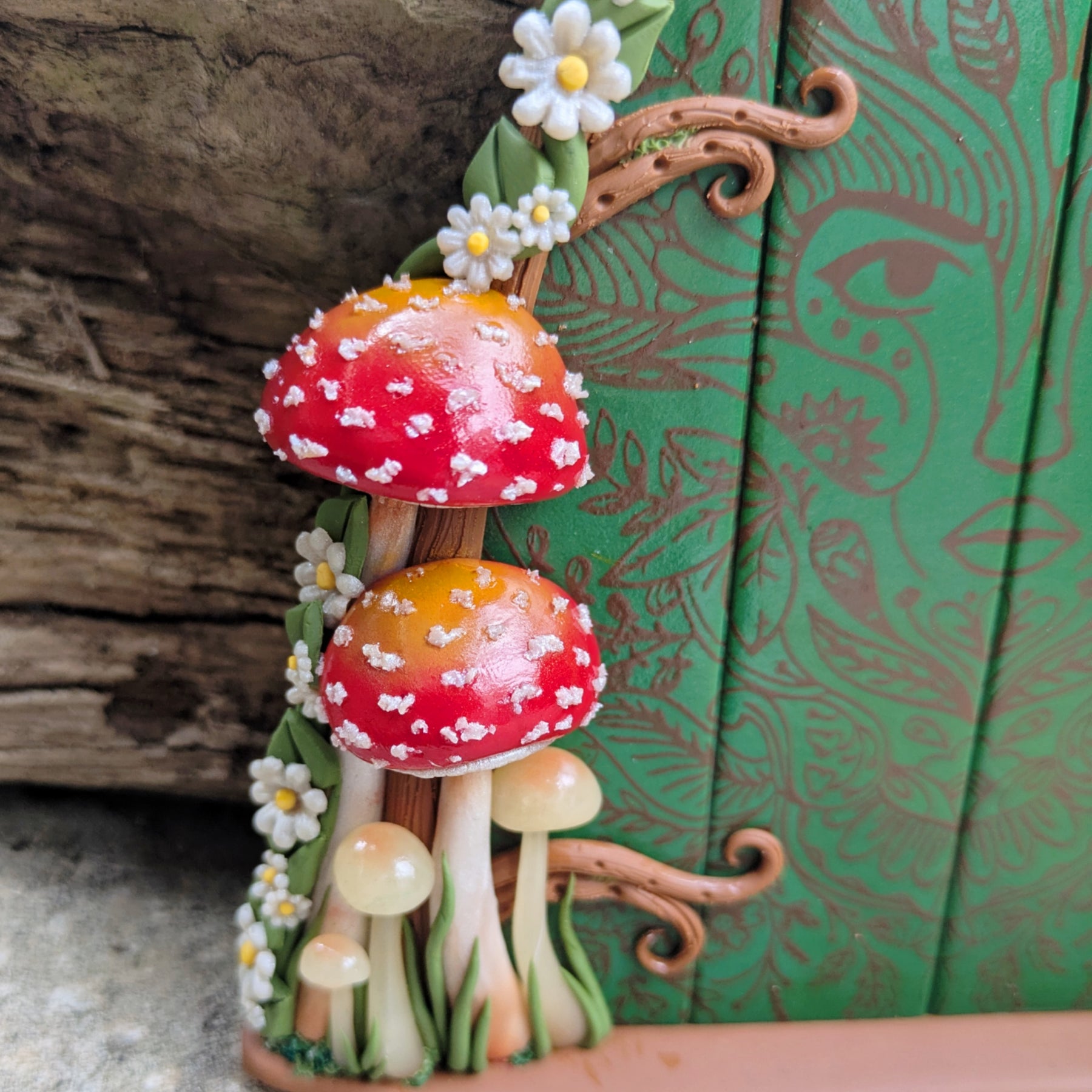 Enchanted Green Lady Woodland Fairy Door