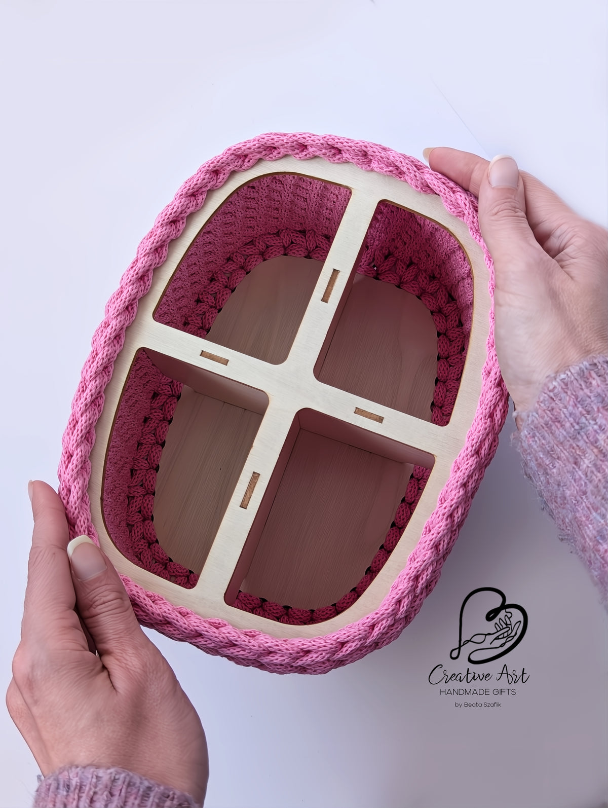 Four-Compartment Basket Organiser