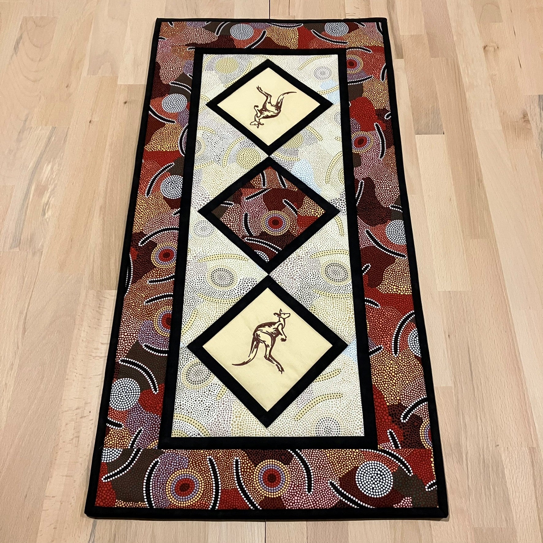 handmade Australian native quilted - kangaroo