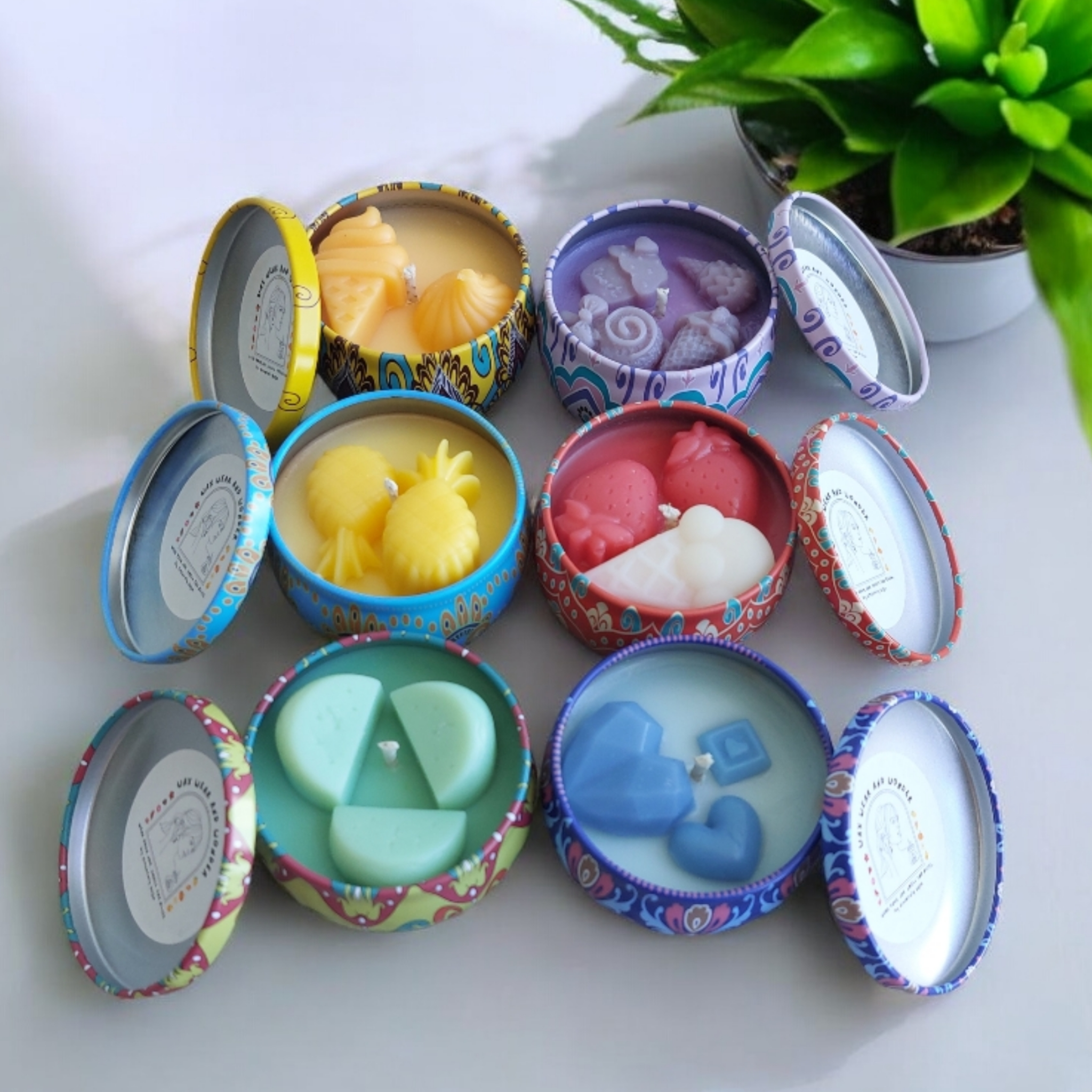Scented Soy Candles - Little Persian-Style Tin Collection