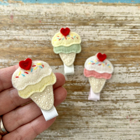 Ice-cream hair clip