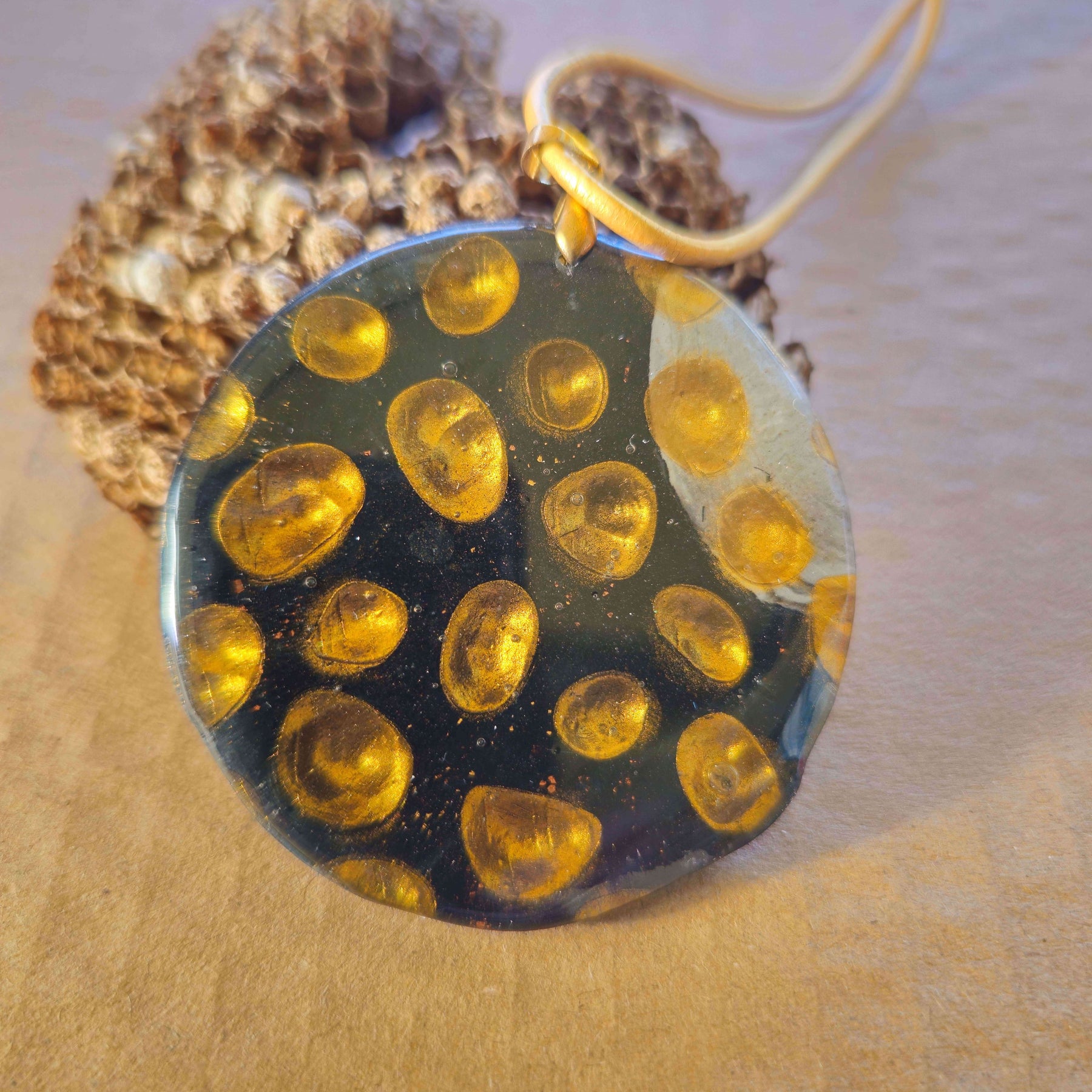 LUNAR ECHO PENDANT - ARTISAN POLYMER CLAY