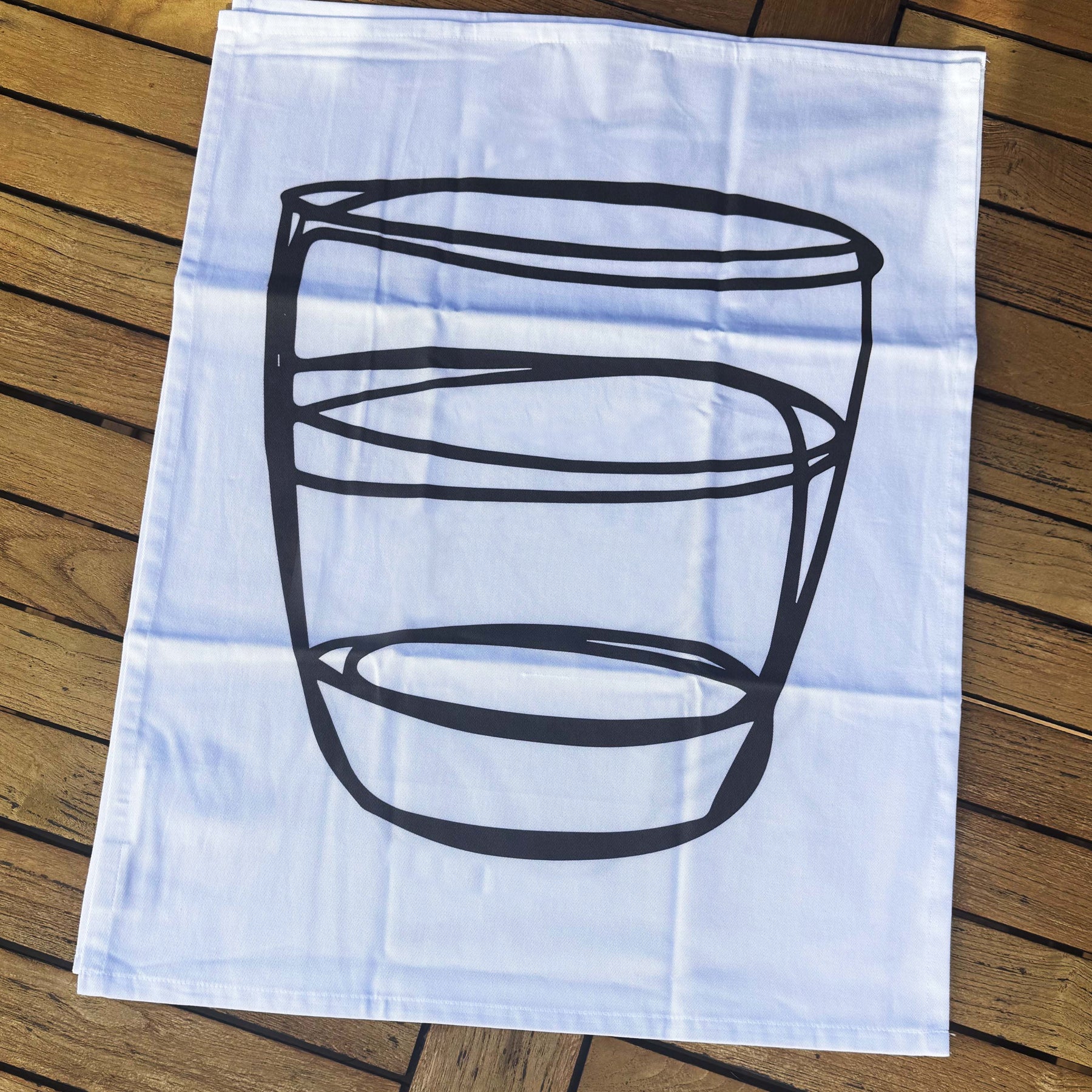 Pack of 3 Artist Designed Tea Towels - 100% Organic Cotton. Kitchen Studies 1, 2 and 3