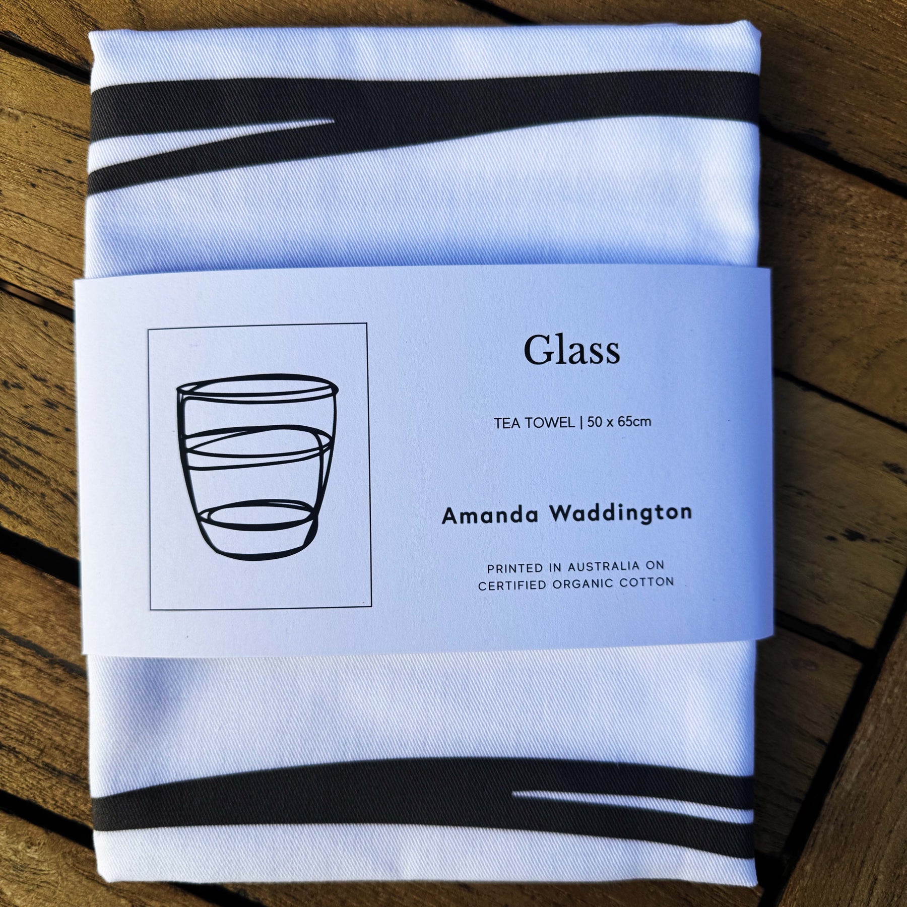 Pack of 3 Artist Designed Tea Towels - 100% Organic Cotton. Kitchen Studies 1, 2 and 3