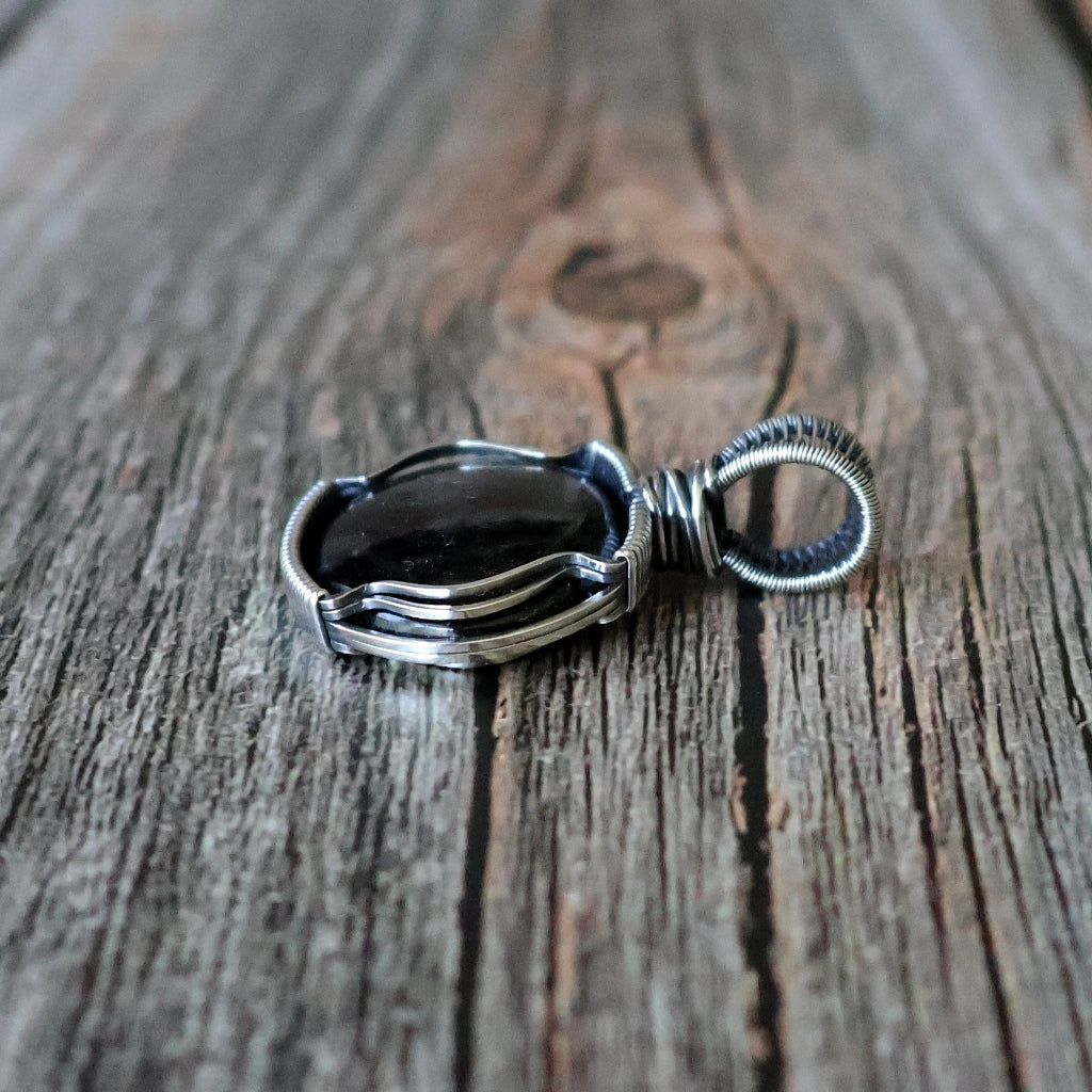 Sterling Silver Hypersthene Pendant ~ Talisman of Vision