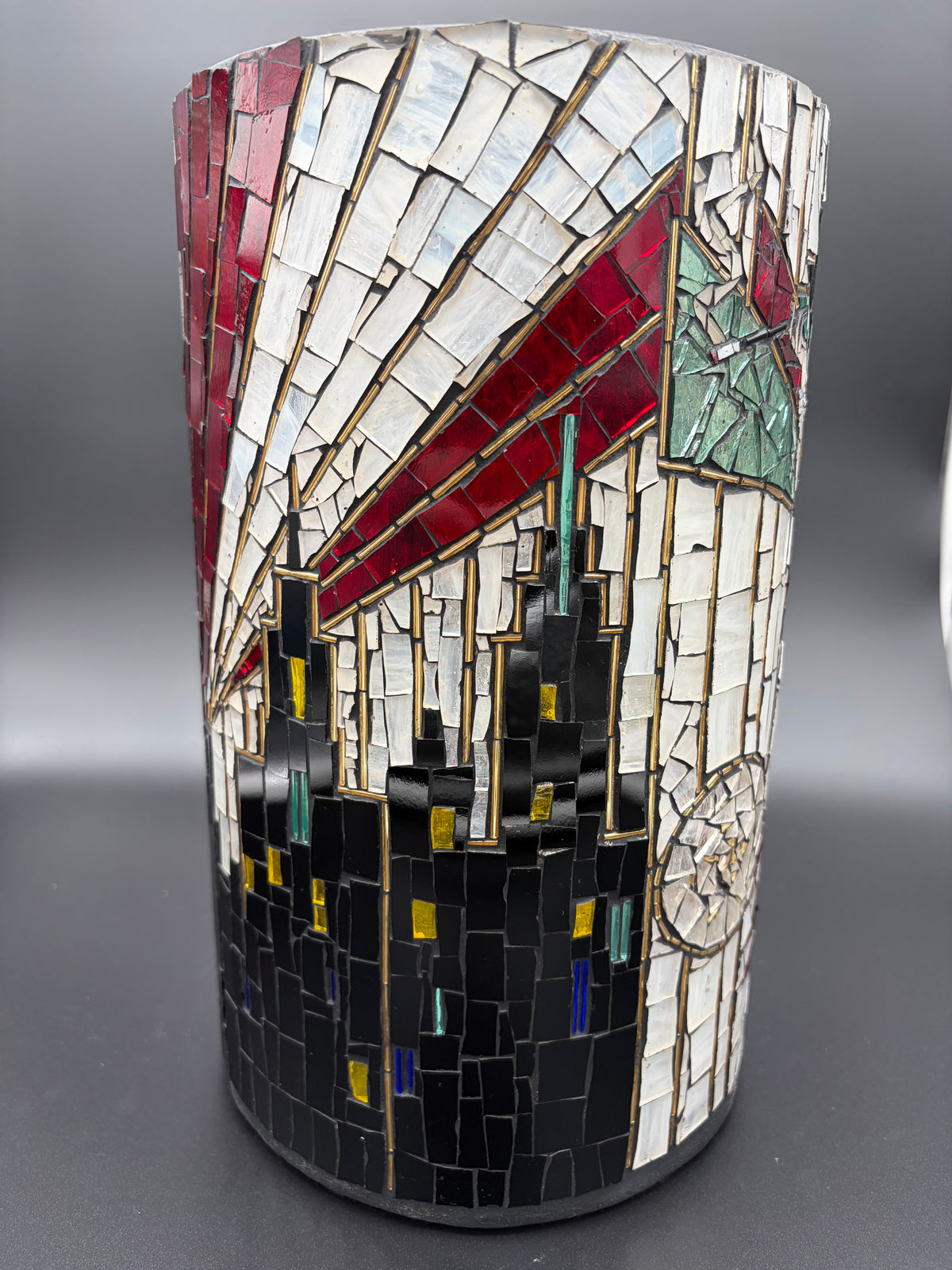 Myrtle – Handmade Art Deco Mosaic Votive