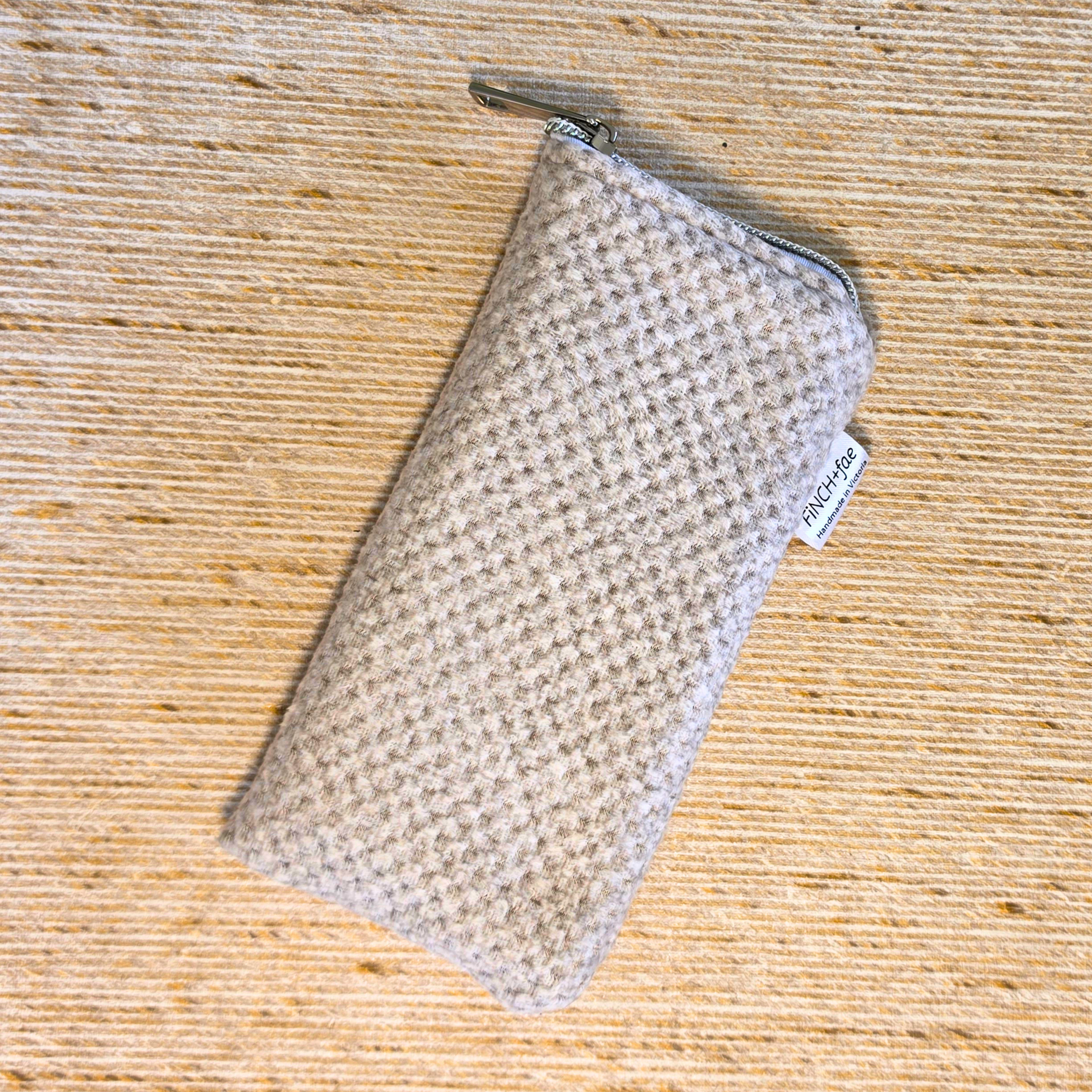 Softies glasses and sunglasses case, handmade and upcycled