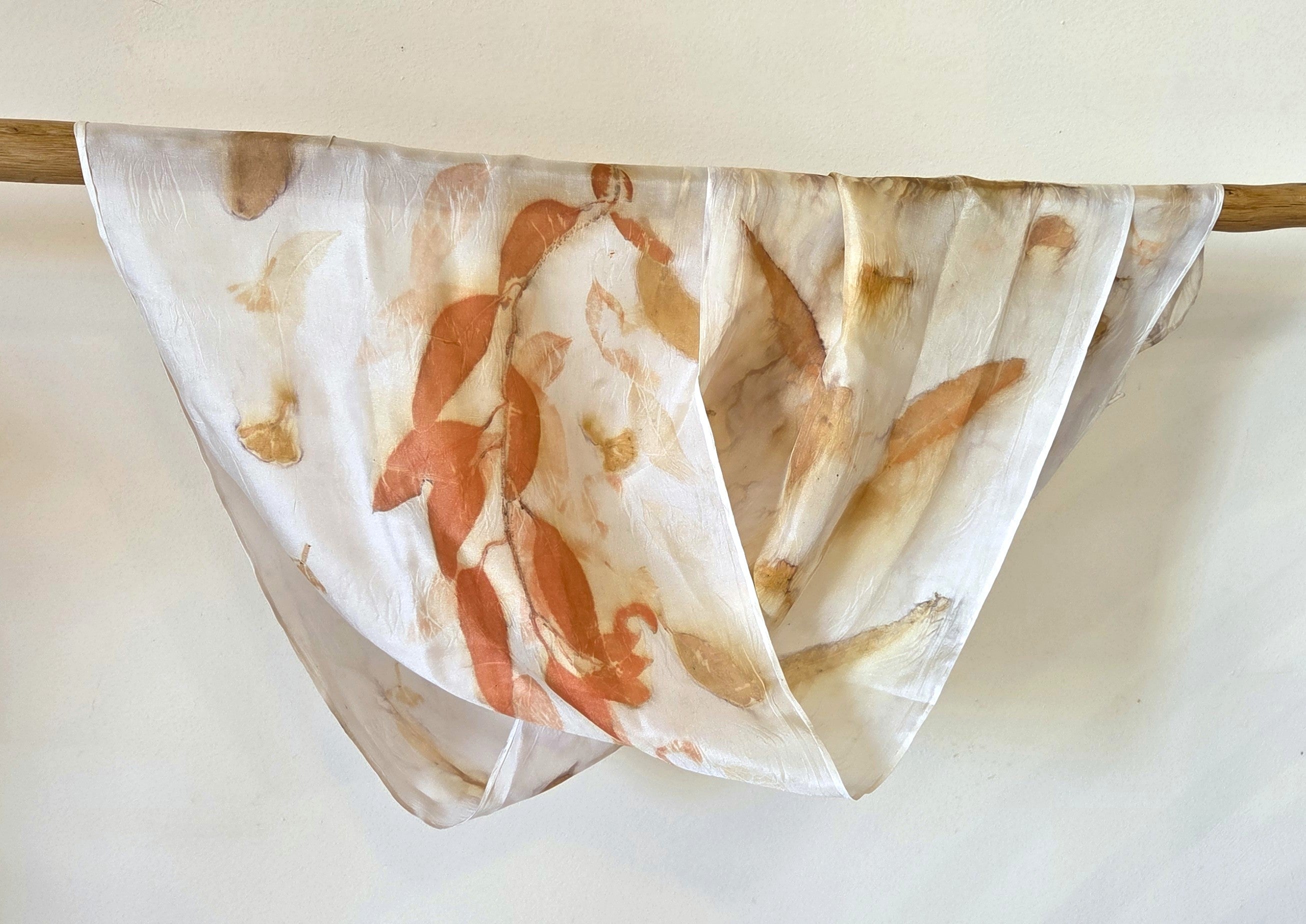 The Ember - Pure Silk Ecoprint Scarf