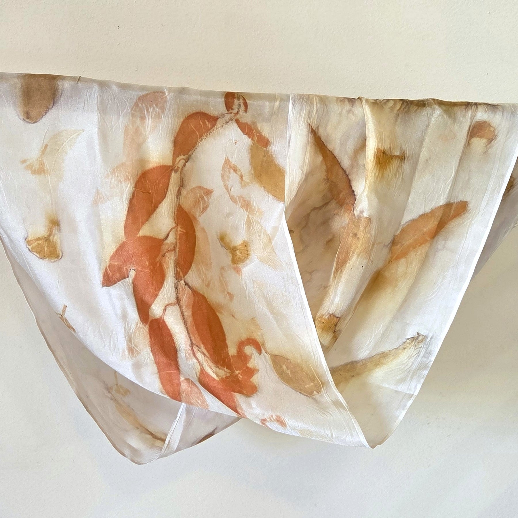 The Ember - Pure Silk Ecoprint Scarf