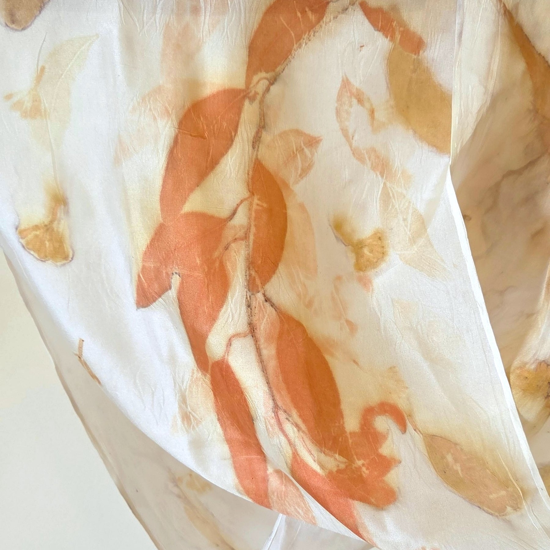 The Ember - Pure Silk Ecoprint Scarf