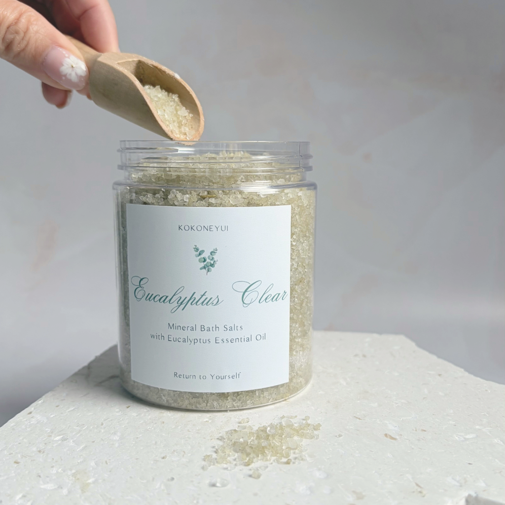 Eucalyptus Clear Bath Salt | Eucalyptus & Green Clay Mineral Bath Soak