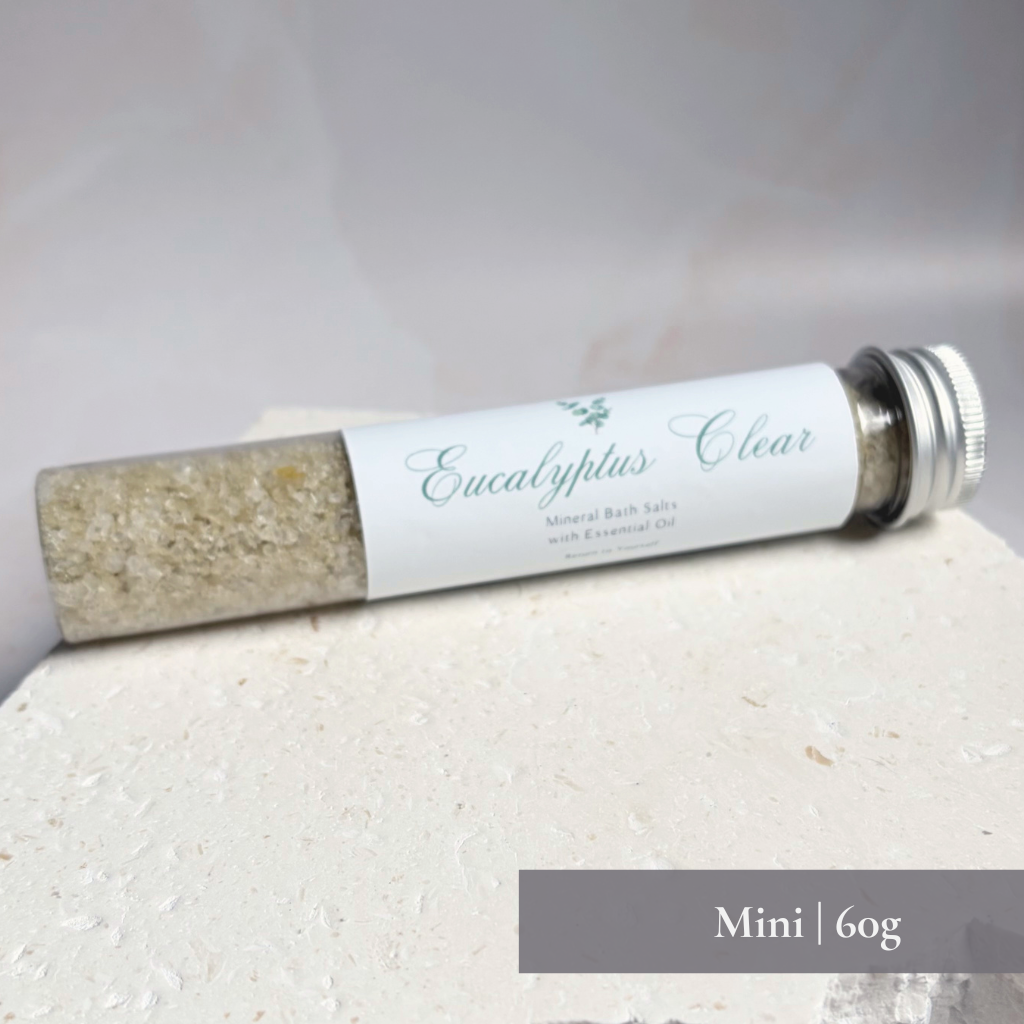 Eucalyptus Clear Bath Salt | Eucalyptus & Green Clay Mineral Bath Soak