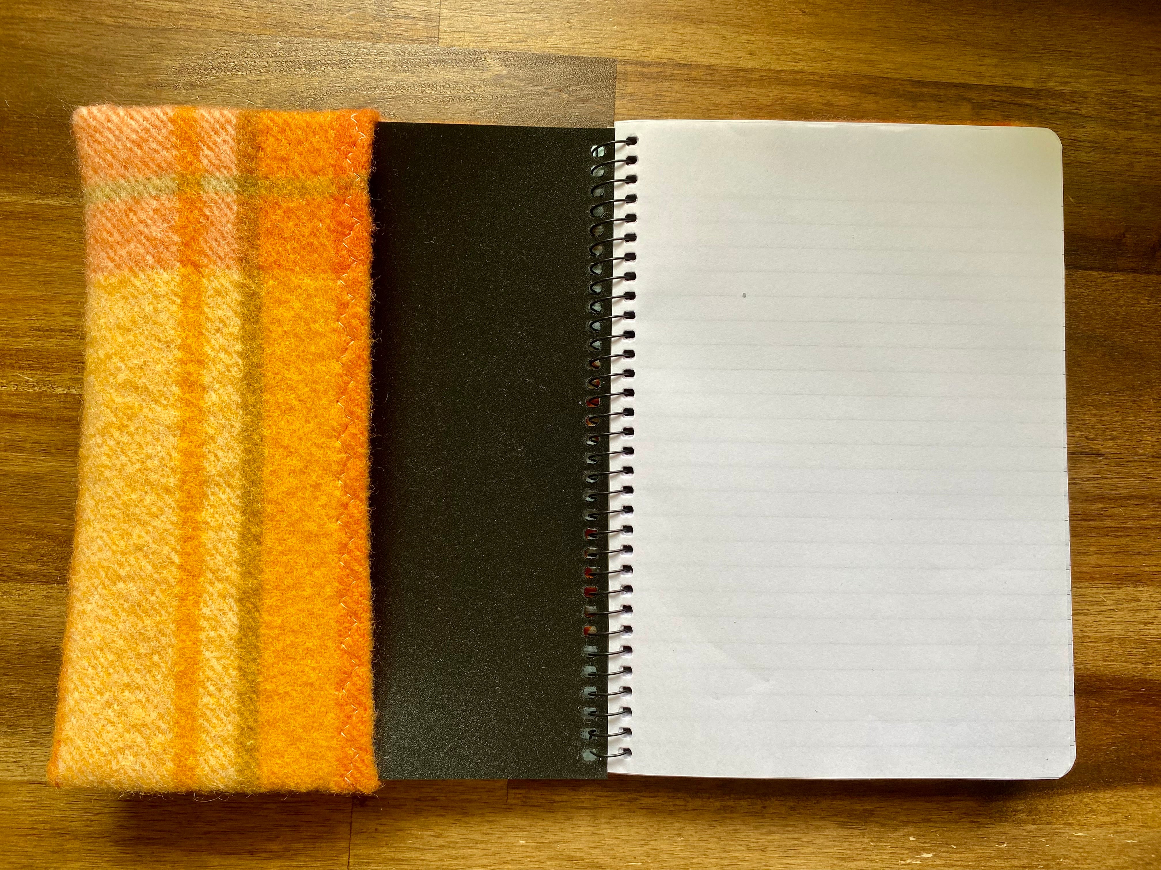 A5 Upcycled Notebook Kombi - Orange