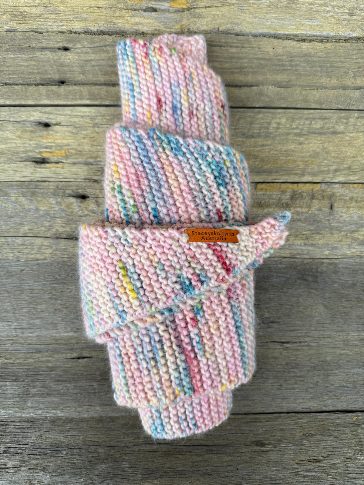 Merino Rainbow Scarf, Peruvian Wool Scarf